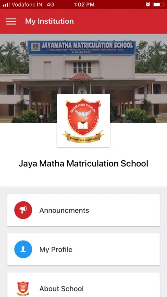 Ảnh chụp màn hình của Jayamatha Matriculation School